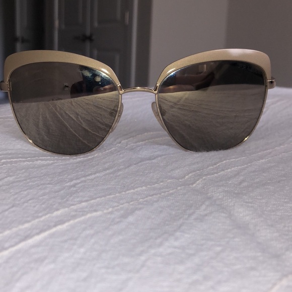 Prada sunglasses. New. Tan/gold frames - Picture 5 of 7
